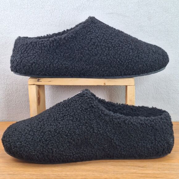 Bombas Sunday Slipper Men\'s 12 Black Sherpa Lined Memory Foam Slip-On Cozy main image 4